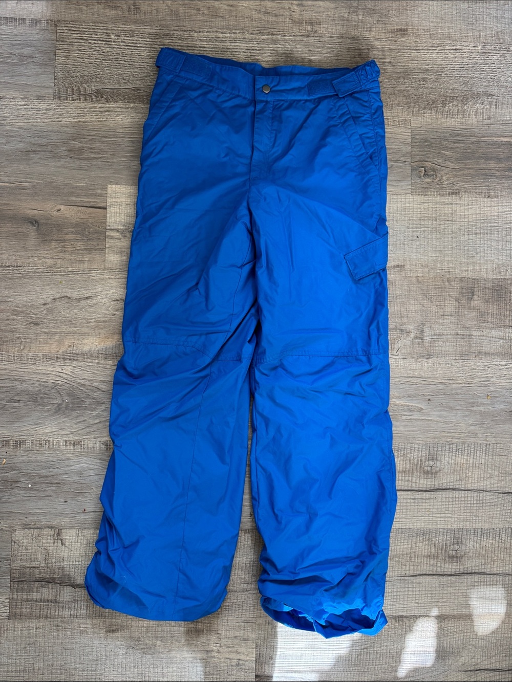 Columbia boys Cargo Snow Pants in Bright Blue